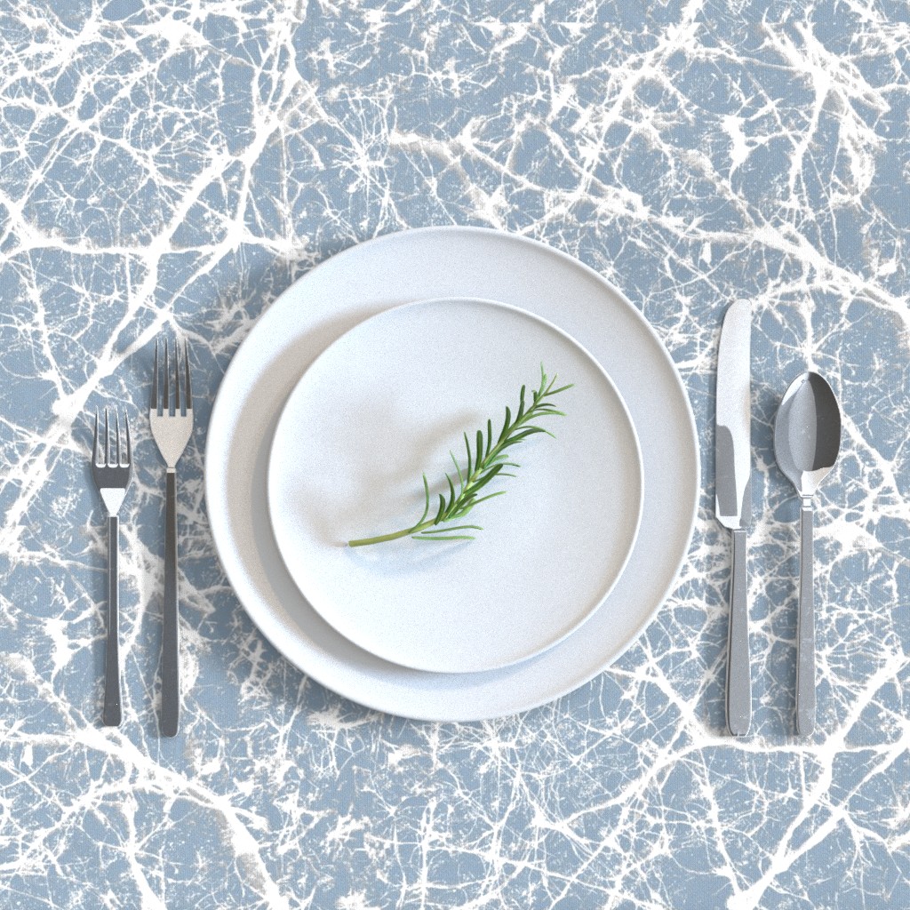 Island Marble Table Cloth