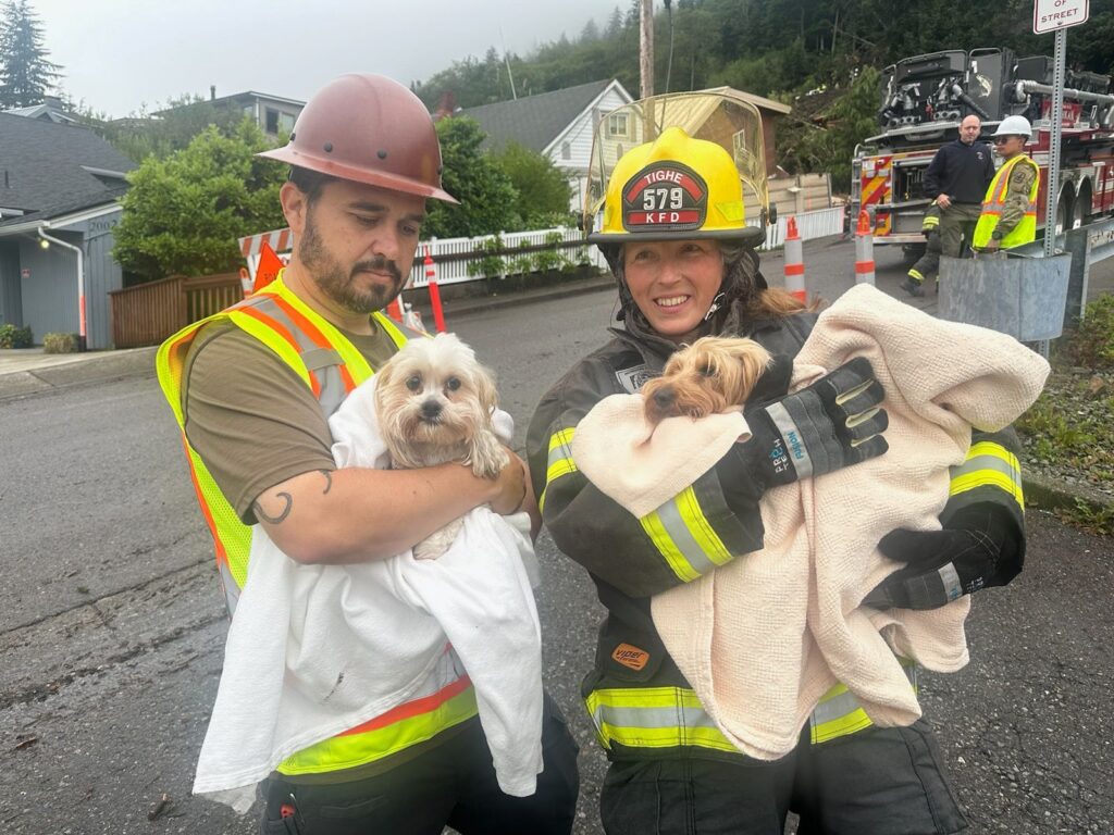 Alani and Cassie with their First Responders